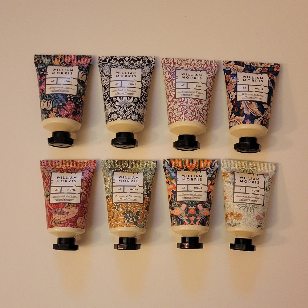 NEW William Morris Pocket/Mini Hand Cream Set of 8